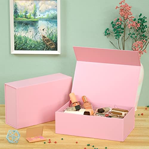 Pink Gift Box, 12x6x4'' Gift Boxes with Lids for Presents - Image 6