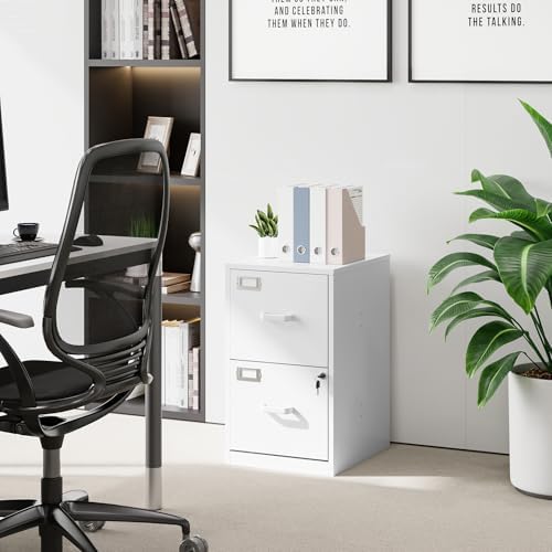 2 Drawer File Cabinet with Lock Vertical Filing Storage Office Home Steel Vertical File Cabinets for Letter Size File Cabinet Locked,Assembly Required - Image 6