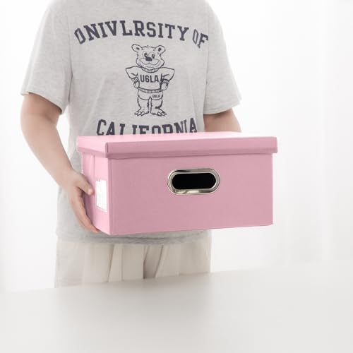 Leather Foldable Storage Boxes with Lids,Closet Storage Bins 15L - Image 6