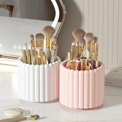 Desk Organizer, 360° Rotating Pen Holder for Desk, Pencil Cup with 7 Compartments Storage Box Caddy for Kids, Office, School, Home (Pink) - Image 7