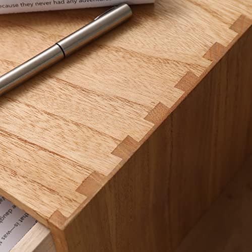 Wooden Desk Organizer with 2 Drawers - Desktop Storage Drawers for Office Supplies File Paper Storage - Wood Chest/Small Cabinets for Jewelry Dresser Kitchen Counter (FAX2C-LT) - Image 6