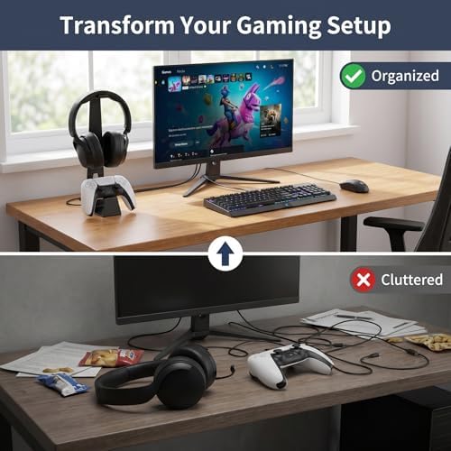 Headphone and Controller Stand Gaming Headset Stand Metal - Image 7