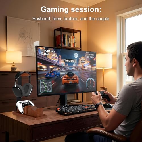 UPERGO Headphone and Headset Stand with Controller Holders for Gaming Desk - Image 7