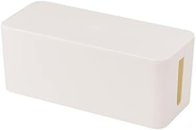 Cable Management Box,Power Cover Surge Protector for Desk Large White by SunnyZoo