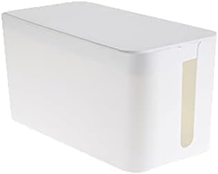Cable Management Box,Power Cover Surge Protector for Desk Small White by SunnyZoo
