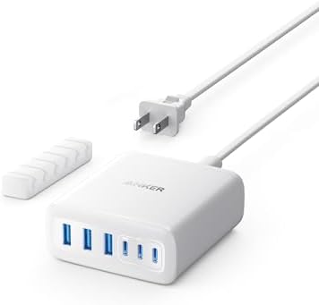 Anker Desktop Charger, Fast Charging USB C Charger with 112W Max 6-Port by Anker