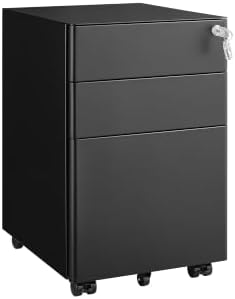 Fully Assembled 3 Drawer File Cabinets for Home Office by Approgreent