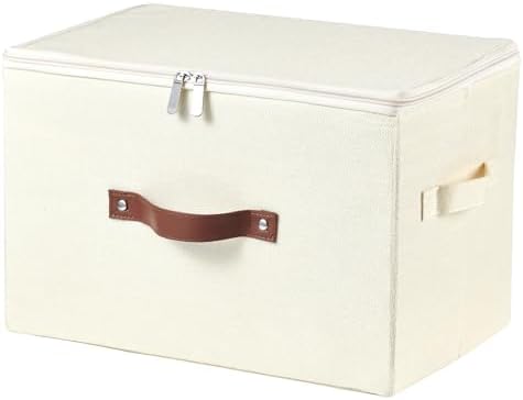 Storage Bins with Zipper Lids Decorative Lidded Baskets Boxes by VinneGenzz