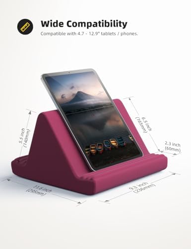 Lamicall Tablet Pillow Stand iPad Bed Soft Holder for Lap 6 Viewing Angles - Image 5