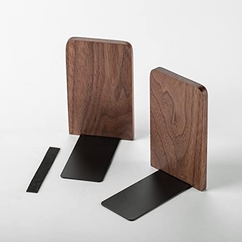 muso wood Walnut Book Ends for Shelves, 1 Pair - Image 5