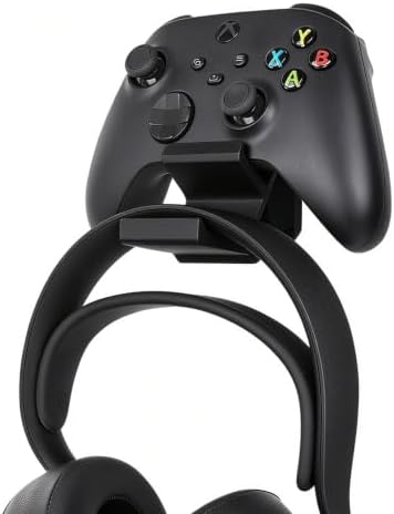 Linkidea Aluminum Alloy Controller & Headset Wall Mount Holder, Black by Linkidea