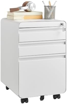 Lockable 3 Drawer File Cabinets for Home Office by GUIZEEOPO