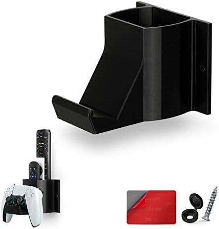 The Elephant - Game Controller & TV Remote Control Wall Mount Holder, Adhesive & Screw In, Universal Design for Xbox ONE PS5 PS4 PC Gamepads, Reduce Clutter, by Brainwavz by Brainwavz