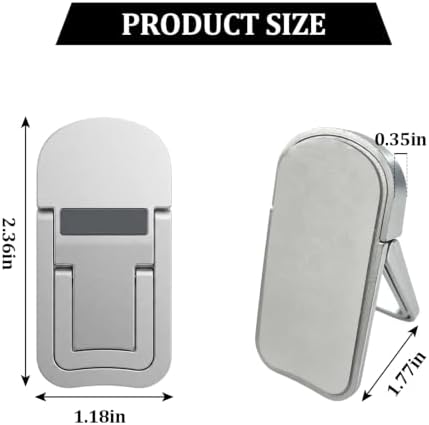 Silver Laptop and Keyboard Riser for Desk, Ergonomic Adjustable Stand with 13° and 8° Angles, ABS Anti-Slip Computer Lifter with Nano Adhesive, Portable for Office, Home, and Travel - Image 3