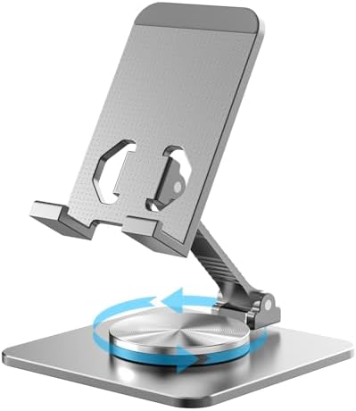 Adjustable Phone & Tablet Stand, Fits 4–9.7in Devices, Grey by SOJUNER