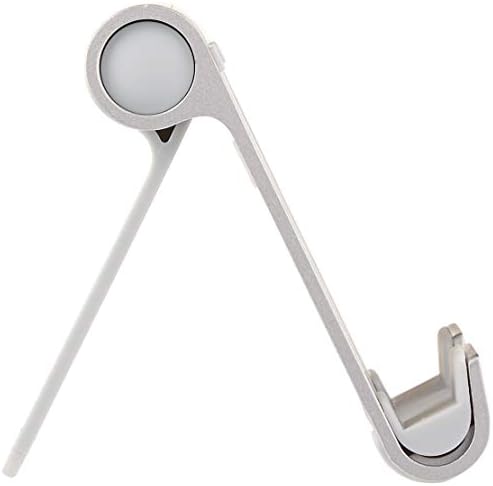 Amazon Basics Multi-Angle Portable Foldable Stand for Tablets, E-Readers and Phones, Non-Slip Desktop Holder for iPads, iPhones, Kindles, Hands-Free Viewing - Silver - Image 3