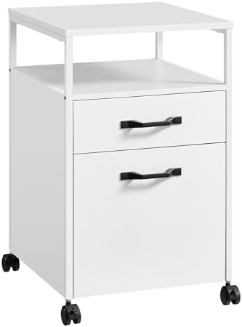 VASAGLE 2 Drawer File Cabinet, Rolling Printer Stand by VASAGLEbySONGMICSHOME