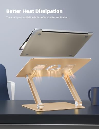Lamicall Adjustable Laptop Stand for Desk for MacBook Air Pro HP 10-17.3'' - Image 3