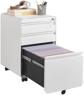 Lockable 3 Drawer File Cabinets for Home Office by Approgreent