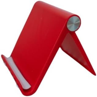 Foldable Phone & Tablet Stand for Desk, Adjustable Portable Phone Holder for Smartphones & Mini Tablets, Non-Slip Design (Christmas Red) by Unknown