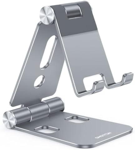 OMOTON Foldable Cell Phone Stand, C4 Portable Aluminum Phone Holder by OMOTON