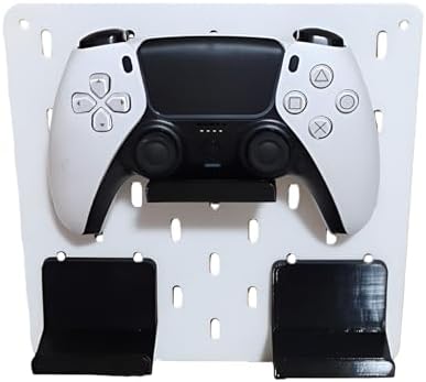3D_ZeapoAI Headphone and Controller Holder for IKEA Skadis Pegboard Compatible with Xbox PS5 PS4 Controller 2Pcs by 3dzeapoai
