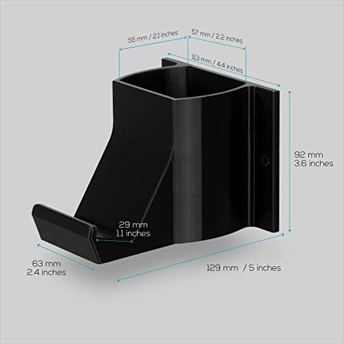 The Elephant - Game Controller & TV Remote Control Wall Mount Holder, Adhesive & Screw In, Universal Design for Xbox ONE PS5 PS4 PC Gamepads, Reduce Clutter, by Brainwavz - Image 7