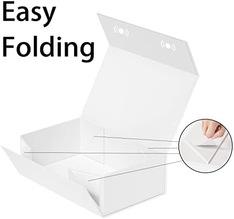 5 Pack White Gift Box, 12x6x4'' Gift Boxes with Lids for Presents - Image 4