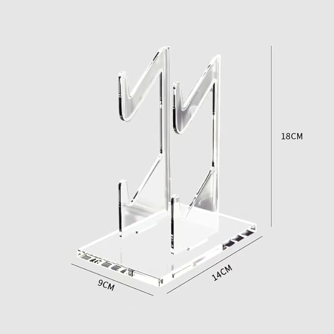 Game Controller Holder 2 Tiers - Universal Dual Controller & Headphone Stand, Acrylic Clear Display Stand Compatible with Nintendo Switch, Xbox, PS5, PS4 - Desk Mounts - Image 6