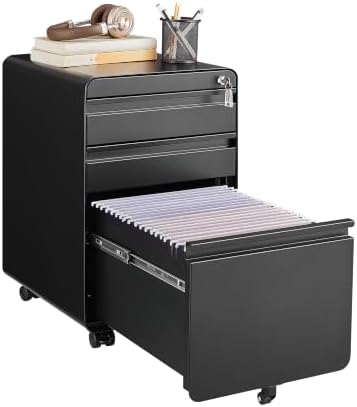 Lockable 3 Drawer File Cabinets for Home Office by Approgreent