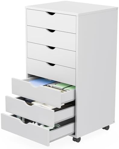 Sweetcrispy 5 Drawer Wooden Dresser, Storage Cabinets, Room Organization by Sweetcrispy