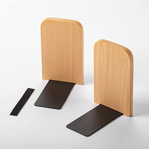 muso wood Beech Book Ends for Shelves, 1 Pair - Image 5