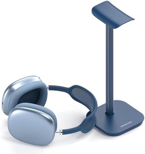 Headphone Stand, Aluminum Desk Headset Earphone Holder (Blue) by MANMUVIMO