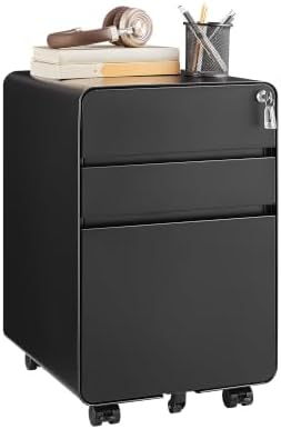 3 Drawer Mobile Filing Cabinets for Home Office by GUIZEEOPO