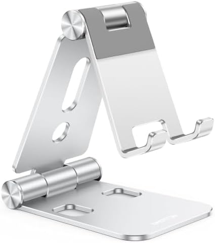 OMOTON Foldable Cell Phone Stand, C4 Portable Aluminum Phone Holder by OMOTON