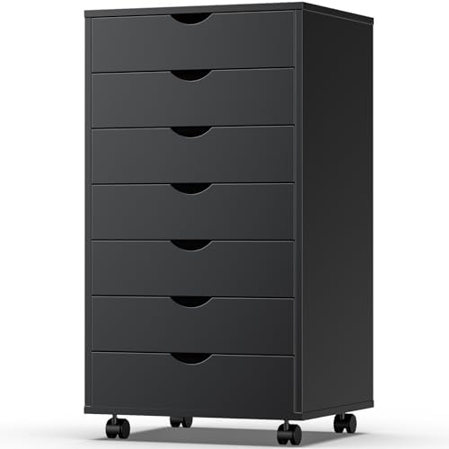 Sweetcrispy 7 Drawer Wooden Dresser, Storage Cabinets, Room Organization by Sweetcrispy