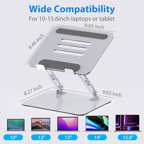 Laptop Stand for Desk, Adjustable Laptop Riser Holder - Image 5