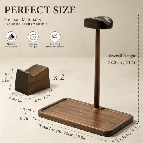 2 in 1 Headphone Stand with Dual Gaming Controller Holder & Storage Base - Image 2