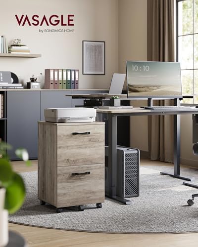 VASAGLE 2-Drawer File Cabinet, Small Rolling Filing Cabinet - Image 2