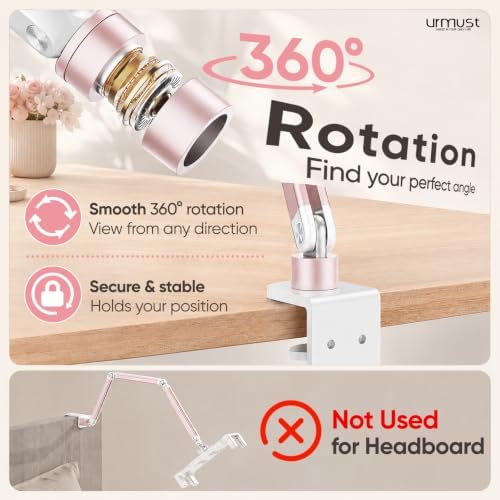 Portable Monitor Stand up to 18.5", iPad Stand for Desk, Pink - Image 3