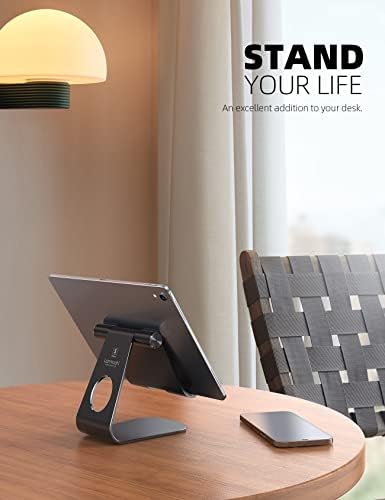Lamicall iPad Stand Adjustable Tablet Holder, Sturdy Aluminum, Multi-Angle - Image 2