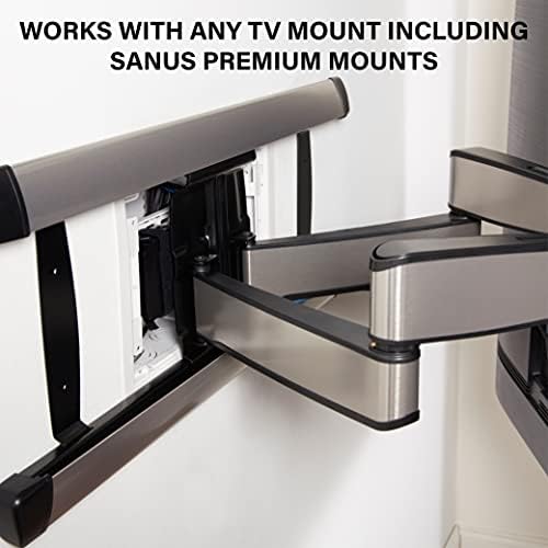 Legrand - OnQ Cable Management, In-Wall Media Box, Dual Purpose Structured Wiring Enclosure, TV Home Theater Recessed Storage Box, 9 Inch, white ENP0900-NA - Image 4