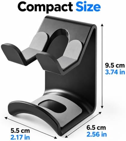 2 Pack Controller & Headphone Holder Wall Mount, Universal Game Controller Stand Headset Hanger for PS5 PS4 Xbox Series X/S One Switch PC, Gaming Accessories Storage Organizer - Image 6