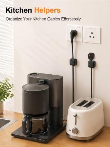 9 Pack Cord Organizer Magnetic Cable Clips Adhesive Wire Management 1s Lock - Image 6