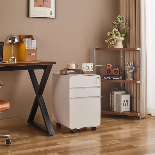 3 Drawer Mobile File Cabinets for Home Office - Image 2