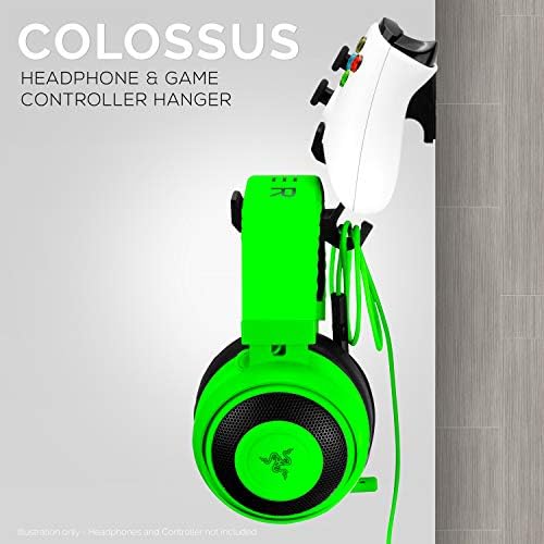 Colossus - Gamepad Controller & Headphone Hanger Holder - Designed for PS5, PS4, PS3, Xbox ONE, Dualshock, Switch, PC, Steelseries, Steam & More, Black by Brainwavz - Image 2