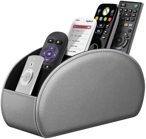 FINTIE Remote Control Holder with 13 Compartments Vegan Leather by Fintie