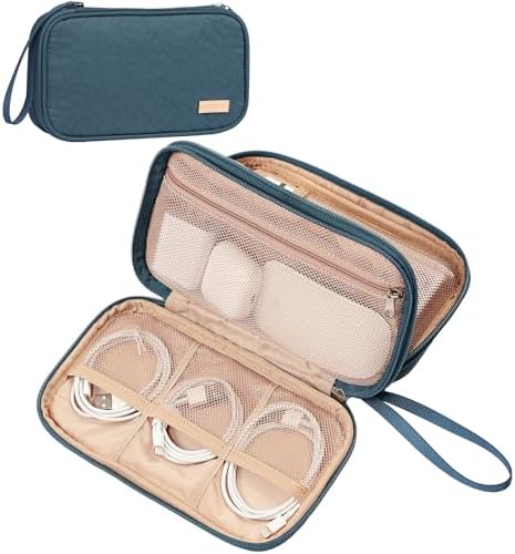NISHEL Electronics Travel Organizer Cord Case, Charger Cable Tech Bag by NISHEL