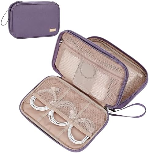 NISHEL Electronics Travel Organizer Cord Case, Charger Cable Tech Bag by NISHEL