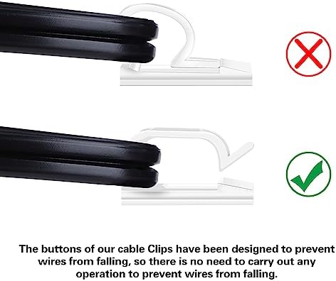 XHF 120PCS 3/4” Clear Adhesive Cable Wire Wall Light Clips, Cord Holder - Image 4